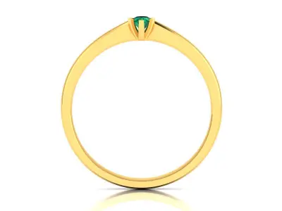 Solitaire Stylish Ring 3dm stl fbx obj render details 3D print model