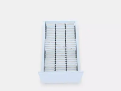 MALM High bed frame 2 Low-poly 3D model