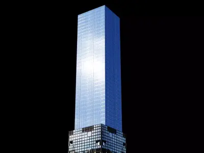Hudson Yards 55 - NYC Low-poly 3D model