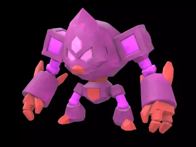 Stone Giant Monster v1 005 Low-poly 3D model