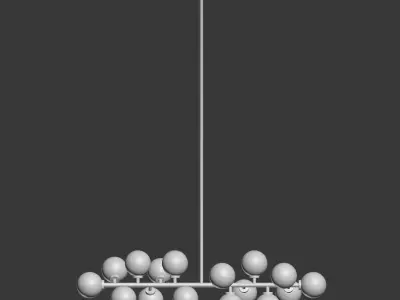 Suspension light The Mimosa Pendant 16 Plafonds by Atelier Areti 3D model