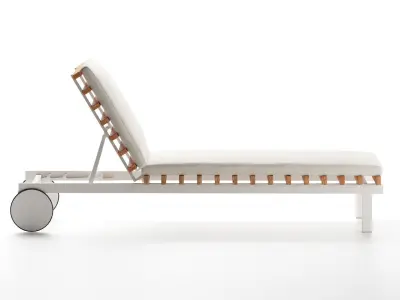 Perch Outdoor Sun Lounger 3D model