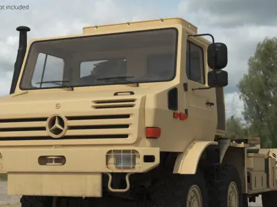  Mercedes Unimog Tactical Transport Chassis Sand 