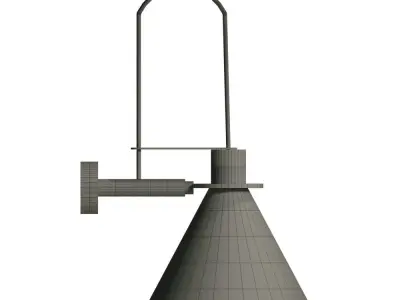 Modern Clarion Wall Lamp 3D model Free 3D model