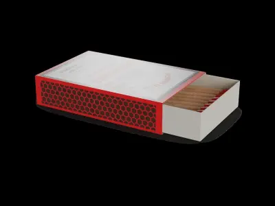 Lighting fluids and matches Matches Low-poly 3D model