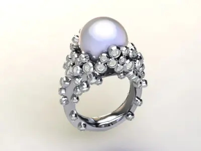luxuery ring a symbol of elegance and grandeur 3D print model
