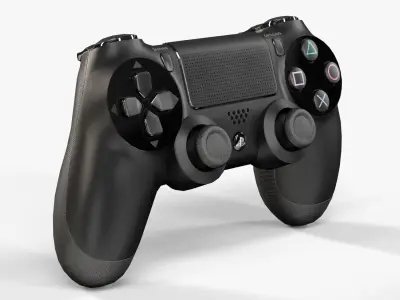 Sony PlayStation 4 Controller New Colors Low-poly 3D model