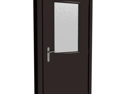 Plastic door 02 3D model