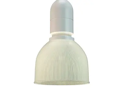 Industrial glass pendant light 3D model
