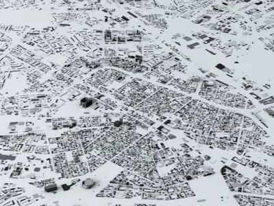 Sofia Streets and Buildings 3D model