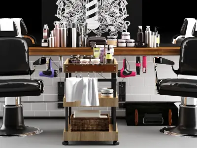 Barber Shoop 3D model