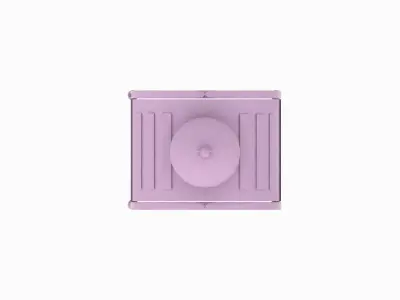 Outdoor lantern  - candle lighting with decoration 3D model