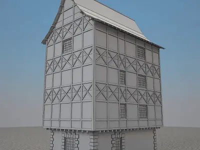 Medieval House 2 3D model purchase