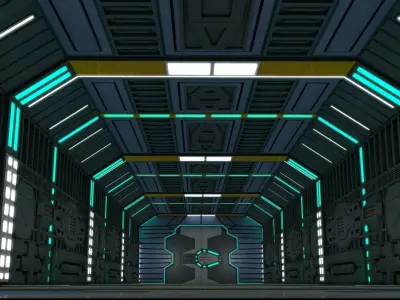 Sci Fi Corridor  3D model