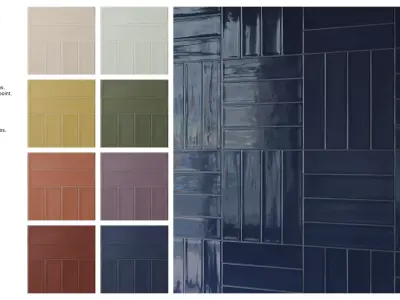 Subway Tile in Crosshatch Layout Texture