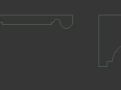 Window Low-poly 3D model 6