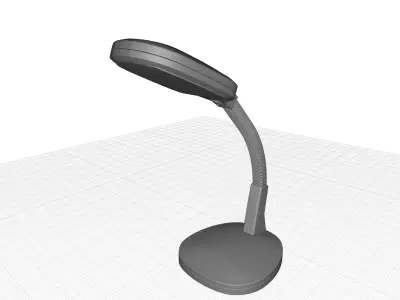 Justice Desk Lamp 3D model