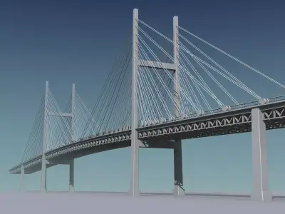 Yokohama Bay Bridge 3D model
