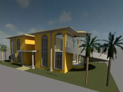 revit 2017 building  Free 3D model