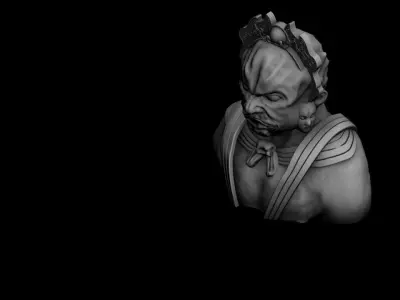 Forest - Religion - Statues 01 3D model