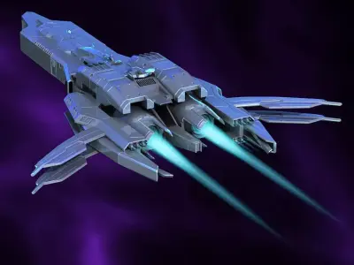 Spaceship futuristic 3D model