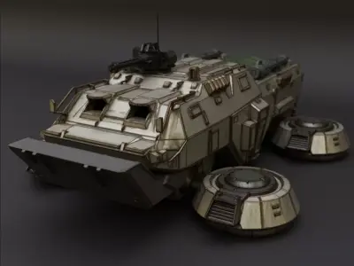 Earth Federation Hover Truck 3D print model