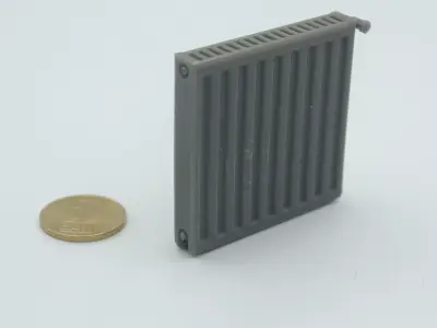miniature Modern radiator living room bedroom kitchen  3D print model