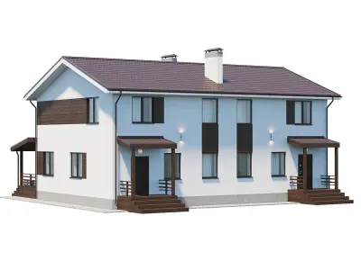 Modern Country House 3D model