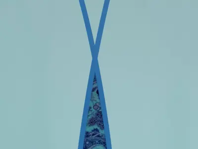 Street Lighting Set Low-poly 3D model