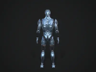 Modular Robot Low-poly 3D model