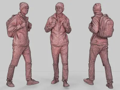 Student of Autumn Steps 3D model