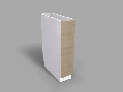 Kitchen Cabinet with Drawers 20 cm Low-poly 3D model
