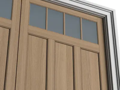 Automatic Classic Modern Garage Doors  3D model