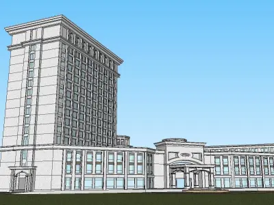 vacation spot-Resort-Fashion Leisure Hotel-0182 3D model