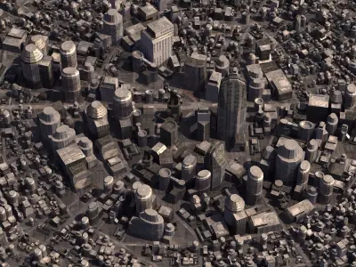 Space City 01 3D model