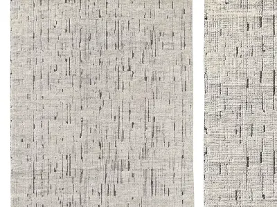 ADESH HAND-KNOTTED WOOL RUG 3D model