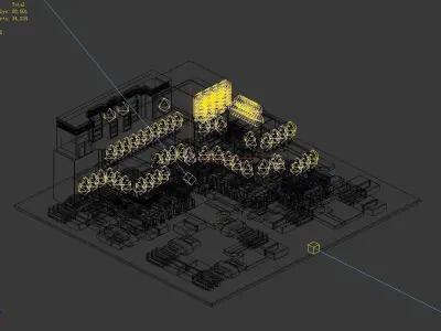 Future World - Residential Area 09 3D model