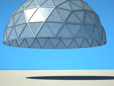 Metallic structure truss 06 Dome 3D model