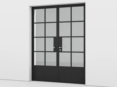 Aluminium door 159 3D model