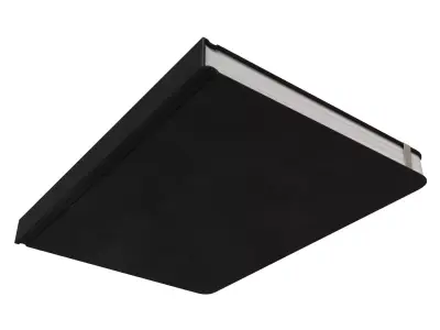 Black Classic Journal with Elastic Closure Low-poly 3D model