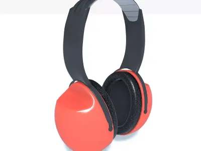 construction headphones v2 3D model