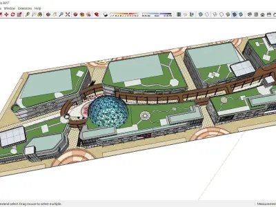 Sketchup Shopping Center F7 3D model