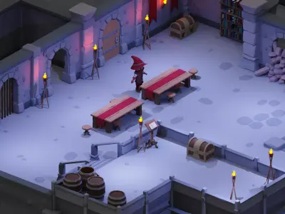 Dungeon Pack - 52 Assets Low-poly 3D model