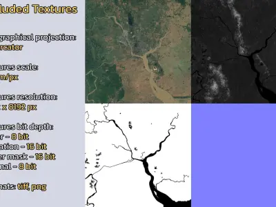 Rangoon Myanmar City Landscape 3D Model 3D model