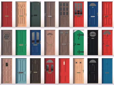 24 Doors collection - Vol 1 Free 3D model