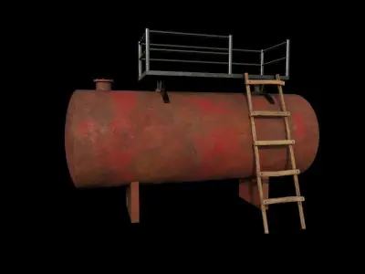 Reserve Tank Low-poly 3D model