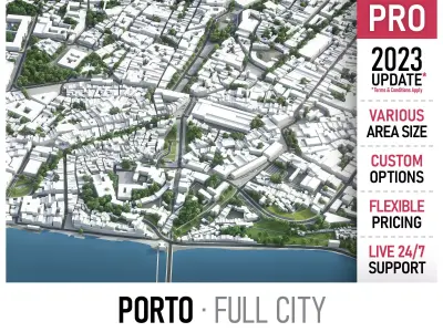Porto Low-poly 3D model