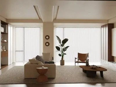 Living room 3D model 133