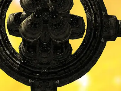 3DRT - Norad Space Station - Aleum Low-poly 3D model