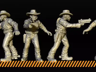 Cyber Cowboys 3D print model